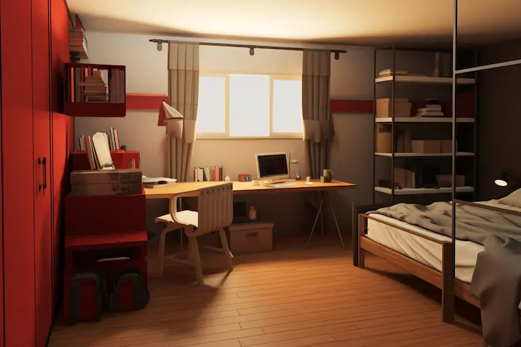 4. Desain Kamar Kosan 3Ã—4 Bergaya Jepang