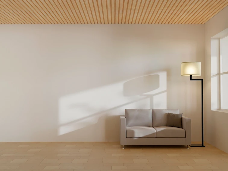 Plafon minimalis dengan desain simpel dan elegan